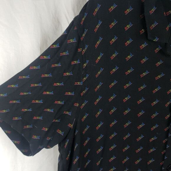 H&M Men's Medium Proud Button Down Gay Pride Shirt - Picture 6 of 12